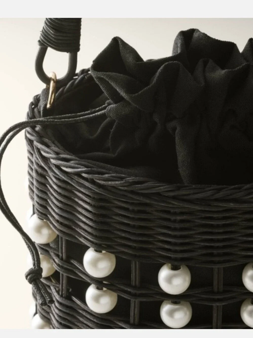 NWT! Kate Spade x Target, Black Wicker Bucket Bag